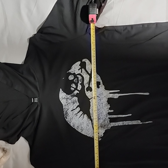 NIP Kiss Of Death Lips Skull Hoodie - Picture 3 of 6